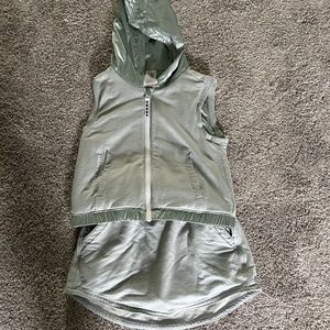 Athleta Girl x Simone Biles vest and skirt (8-10)
